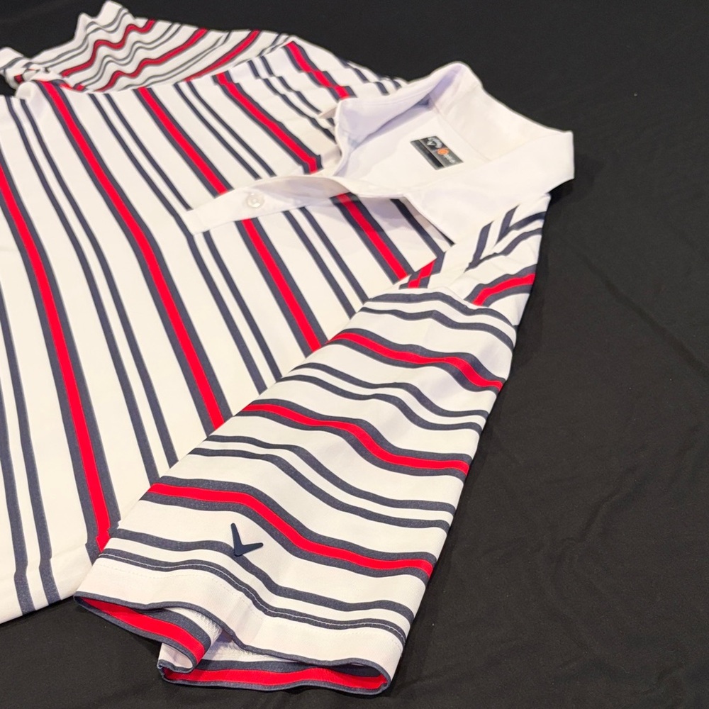Callaway Multicolor Striped Golf Polo Shirt - Picture 3 of 3